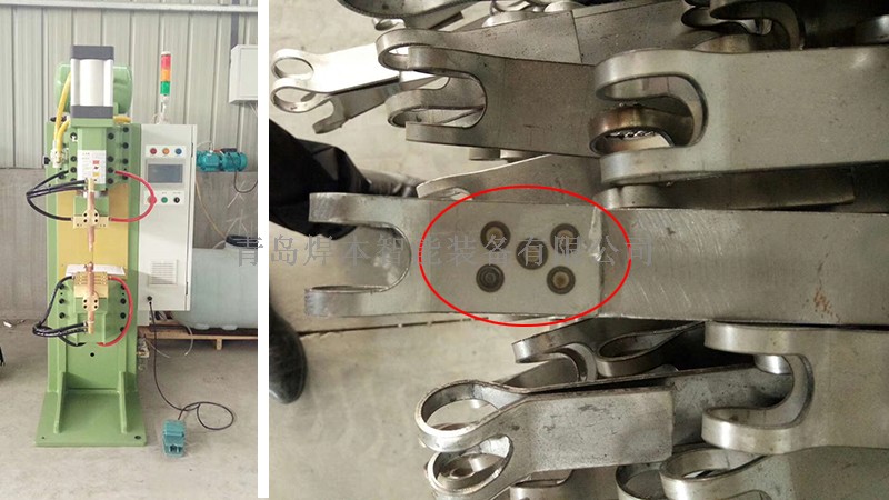 焊本卡車油箱拉帶中頻點焊機